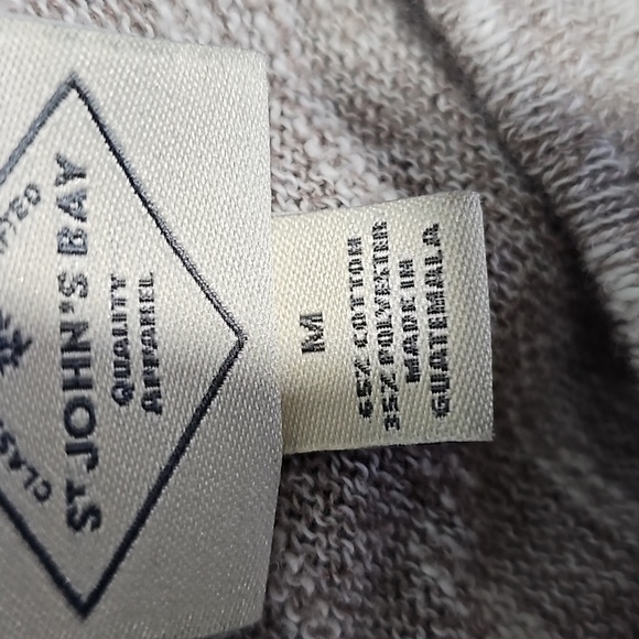 St. John's Bay gray and tan long sleeve shirt 2 pack - Picture 6 of 6